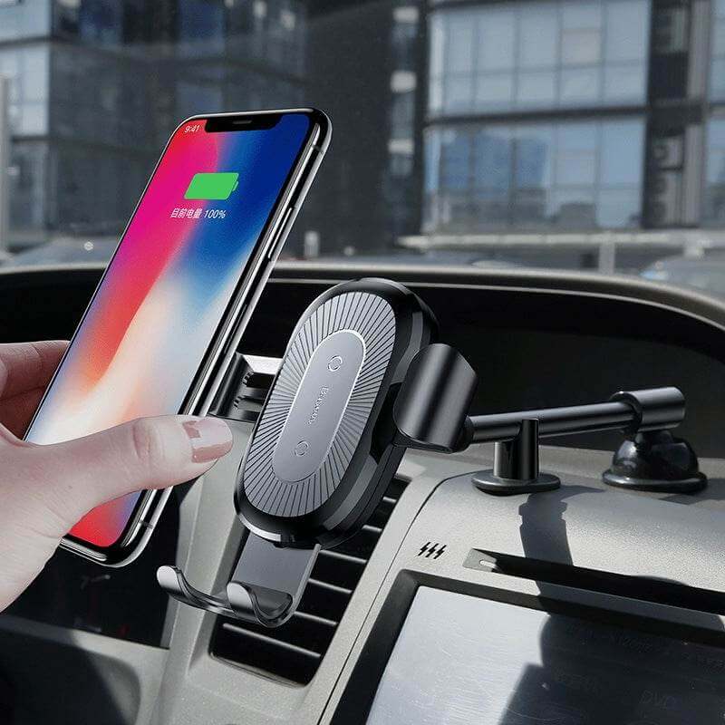 Gravity Bracket Wireless Charging Car Two-in-one Wireless Charging Cell Phone Holder - Gadget Aliens 