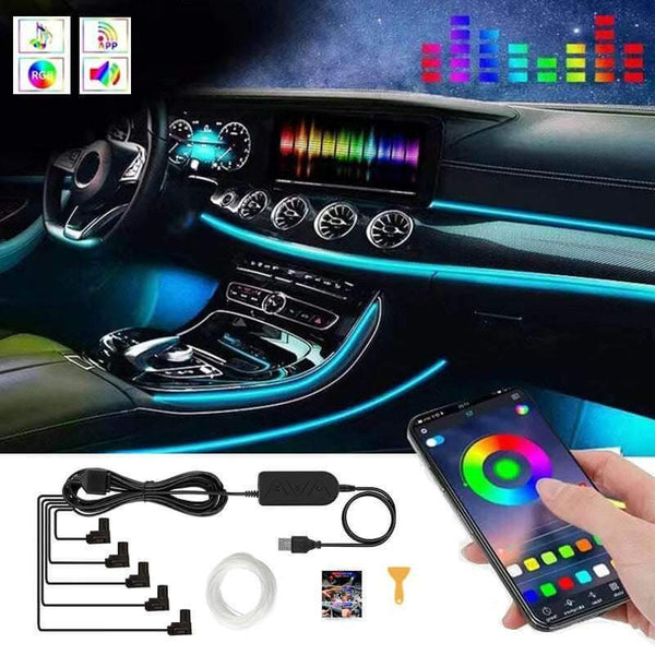 Car USB Atmosphere Light Modification Center Control Instrument Panel - Gadget Aliens 