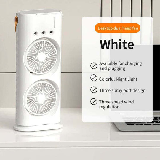 Double-ended Spray Humidifier Air Conditioner Hydrocooling Portable Air Cooler - Gadget Aliens 