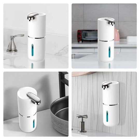 380ml Electric Sanitizer Dispenser Touchless Infrared Sensor Foam Soap Dispenser Wall Mounted Automatic Liquid Soap Dispensers - Gadget Aliens