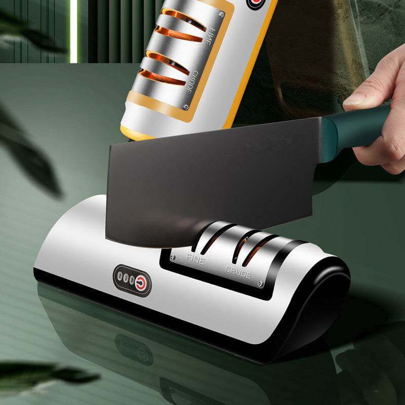 USB Rechargeable Electric Knife Sharpener Automatic Adjustable Kitchen Tool For Fast Sharpening Knives Scissors And Grinders Gadgets - Gadget Aliens