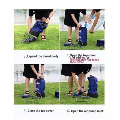 Outdoor Shower Bag Camping Folding Shower - Gadget Aliens 