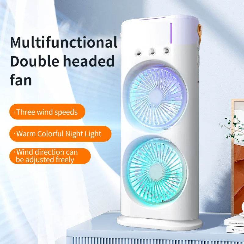 Double-ended Spray Humidifier Air Conditioner Hydrocooling Portable Air Cooler - Gadget Aliens 