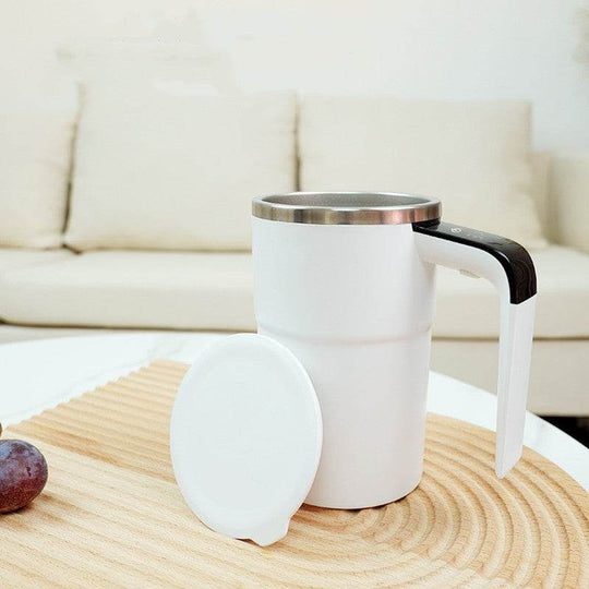 Electric Coffee Mug USB Rechargeable Automatic Magnetic Cup IP67 Waterproof Food-Safe Stainless Steel For Juice Tea Milksha Kitchen Gadgets - Gadget Aliens 