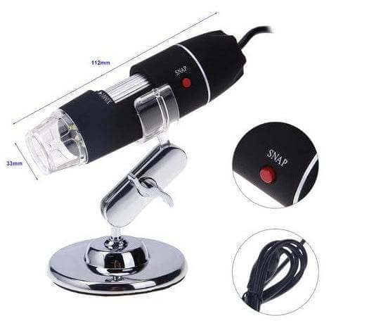 PORTABLE USB DIGITAL ELECTRONIC MICROSCOPE 8 LED MAGNIFIER 1000X VIDEO CAMERA REPAIR TOOL USB GADGET - Gadget Aliens