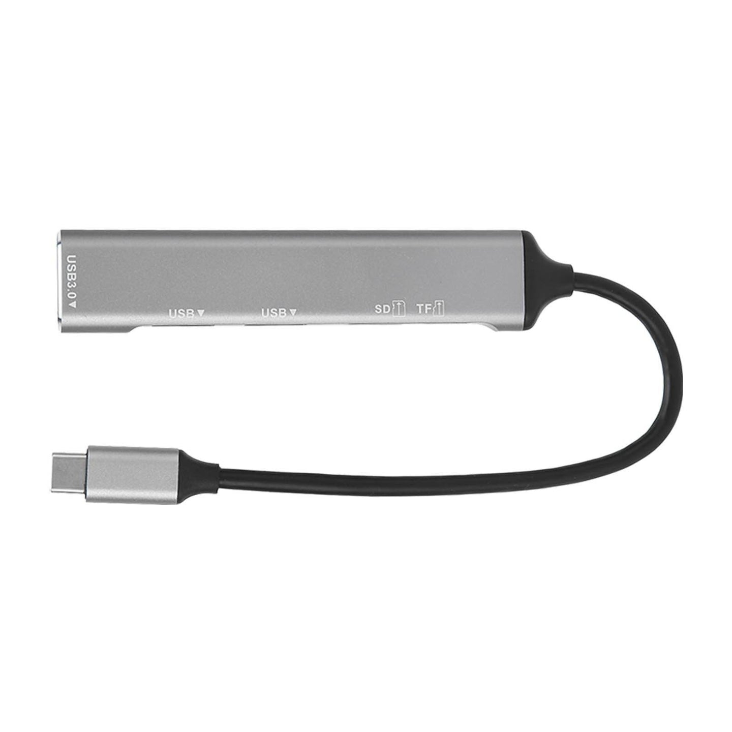 USB C Hub 5 in 1 Plug and Play Type C Hub Metal Electronics Type C Docking Station USB C Adapter for Windows for Linux Black - Gadget Aliens 