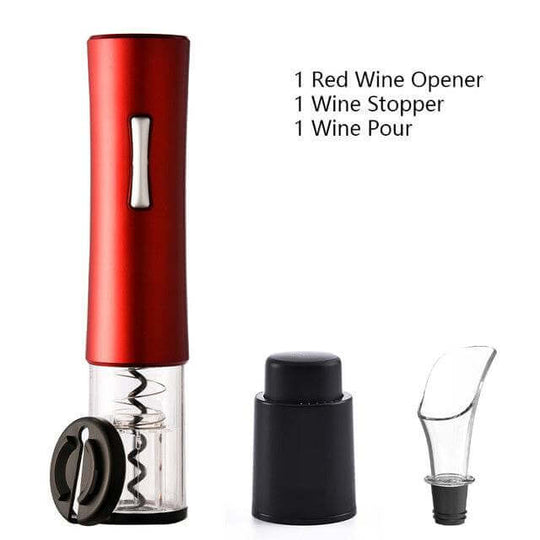 Electric Wine Opener Corkscrew Foil Cutter Set Automatic High-end Bottle Opener For Wine Kitchen Gadgets Can Opener - Gadget Aliens 