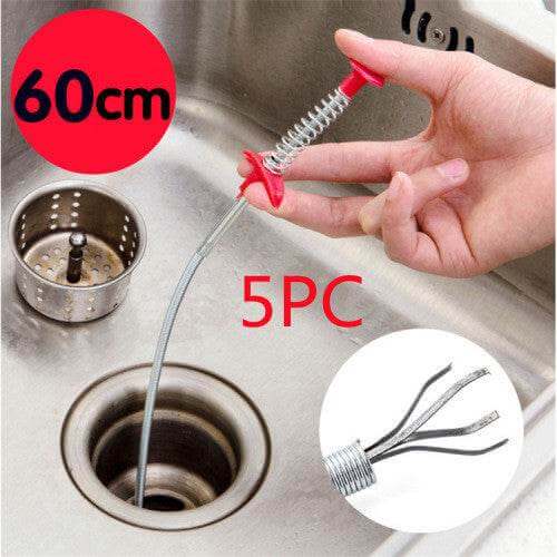 60CM Sewer Dredger Spring Pipe Dredging Tool Household Hair Cleaner Drain Clog Remover Cleaning Tools Household For Kitchen Sink Kitchen Gadgets - Gadget Aliens 