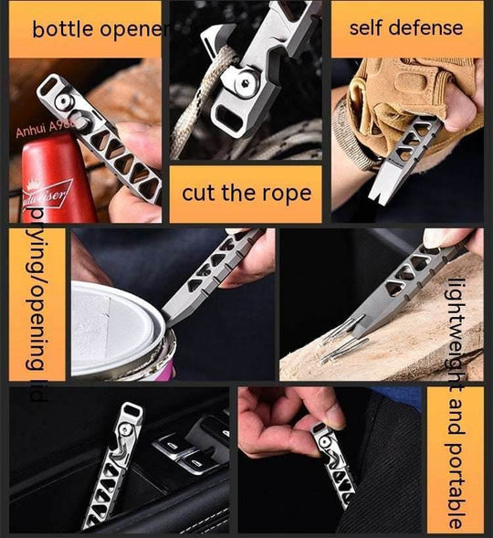 Titanium Crowbar Multifunctional Tools Outdoor Survival Gear - Gadget Aliens