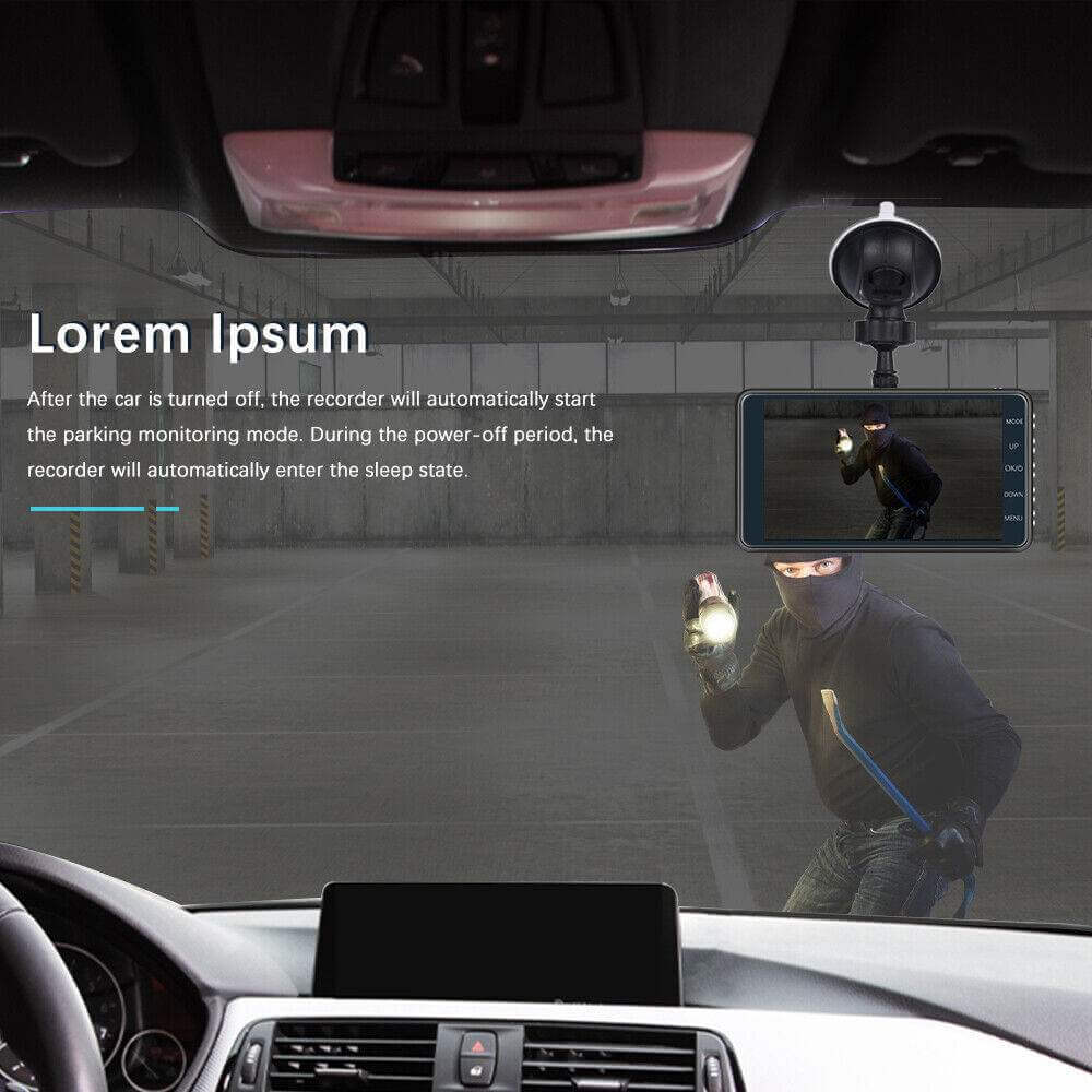 Car Camera Recorder Dual Front And Rear HD 1080P Dash Cam Night Vision - Gadget Aliens