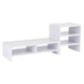 Computer Laptop Monitor Riser Stand Desktop Wooden Storage Organizer 3 Layer Shelf (White) - Gadget Aliens 
