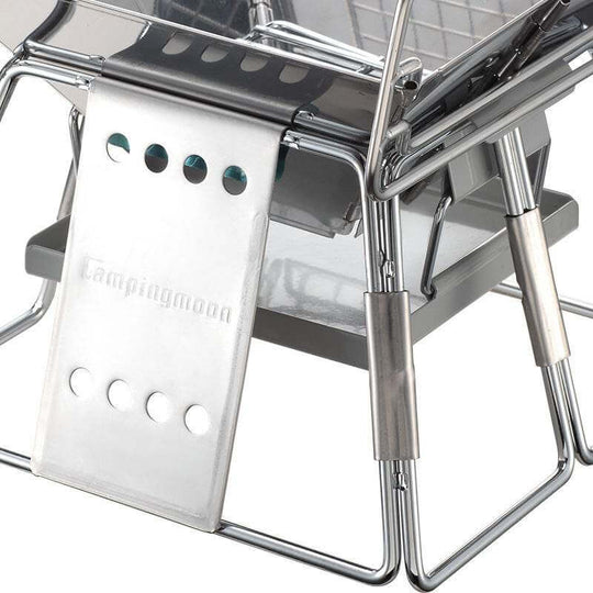 Portable Stainless Steel BBQ Grill Non-stick Surface Folding Barbecue Grill Outdoor Camping Picnic Tool - Gadget Aliens