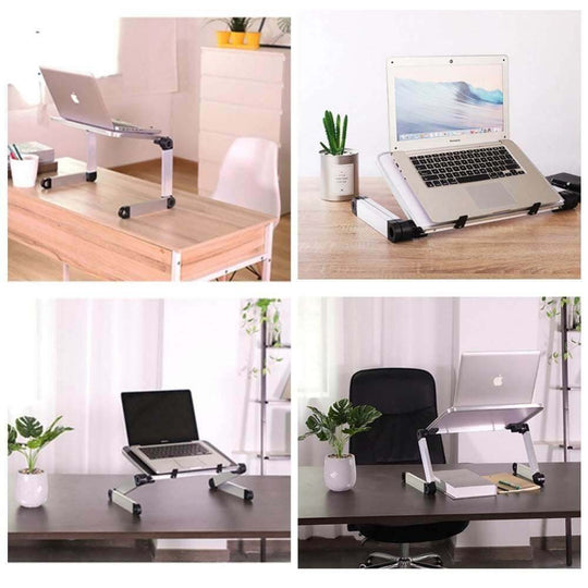 Foldable Laptop Stand Ergonomic Desk Tablet Holder - Gadget Aliens