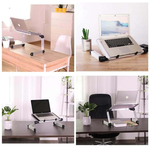 Foldable Laptop Stand Ergonomic Desk Tablet Holder - Gadget Aliens 