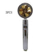 Propeller Driven Shower Head With Stop Button And Cotton Filter Turbocharged High Pressure Handheld Shower Nozzle - Gadget Aliens 