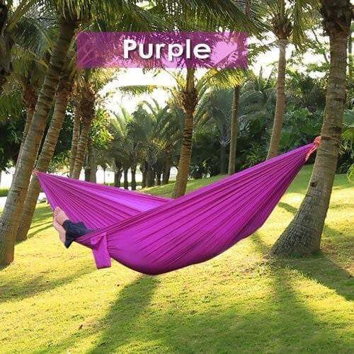 Backpacking Hammock - Portable Nylon Parachute Outdoor Double Hammock - Gadget Aliens 