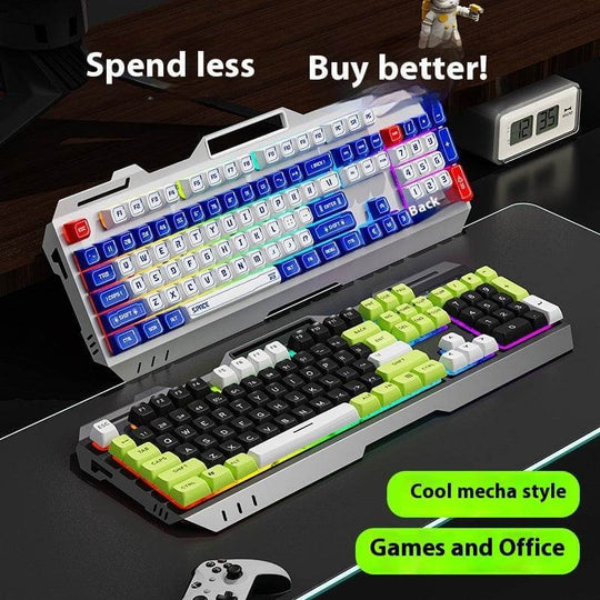Keyboard Wired Mechanical Feeling Gaming Electronic Sports Desktop Computer Mute - Gadget Aliens