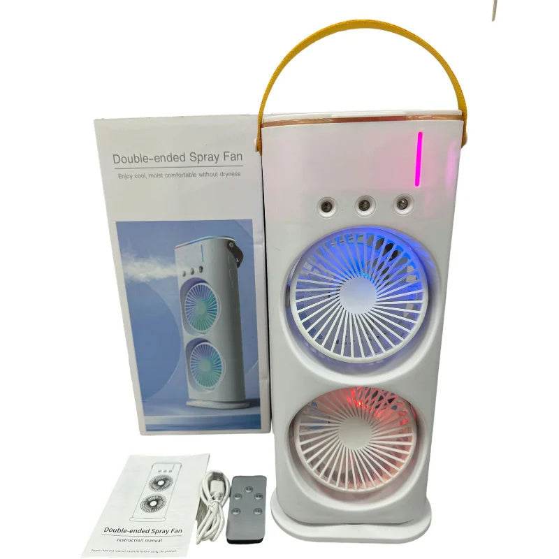 Double-ended Spray Humidifier Air Conditioner Hydrocooling Portable Air Cooler - Gadget Aliens 