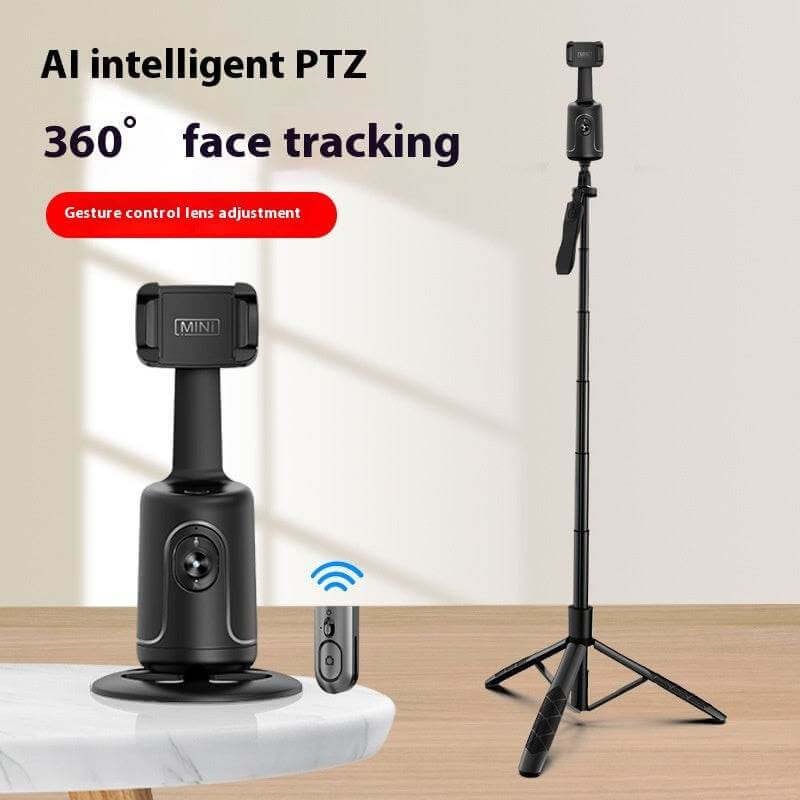 360 Auto Face Tracking Gimbal AI Smart Gimbal Face Tracking Auto Phone Holder For Smartphone Video Vlog Live Stabilizer Tripod - Gadget Aliens