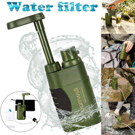 Multistage Outdoor Water Purifier for Emergency Camping Wilderness Survival - Gadget Aliens 