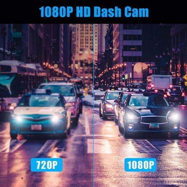 High Definition 1080P Front And Rear Built-in Dual Lens Car Dashcam - Gadget Aliens