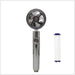 Propeller Driven Shower Head With Stop Button And Cotton Filter Turbocharged High Pressure Handheld Shower Nozzle - Gadget Aliens 