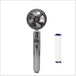 Propeller Driven Shower Head With Stop Button And Cotton Filter Turbocharged High Pressure Handheld Shower Nozzle - Gadget Aliens 