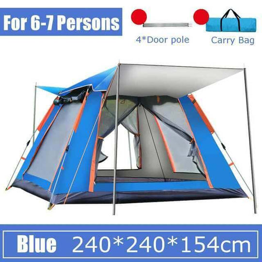 Tent Outdoor Full Automatic Speed Opening Beach Camping Tent Rainproof Multi-person Camping - Gadget Aliens