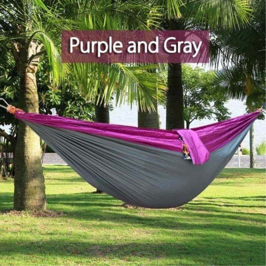 Backpacking Hammock - Portable Nylon Parachute Outdoor Double Hammock - Gadget Aliens