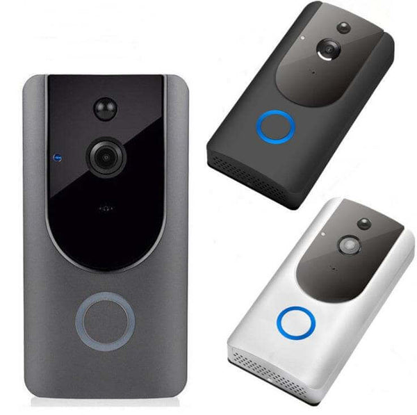 Smart WiFi Video Doorbell Camera Visual Intercom With Chime Night Vision IP Door Bell Wireless Security Camera - Gadget Aliens 