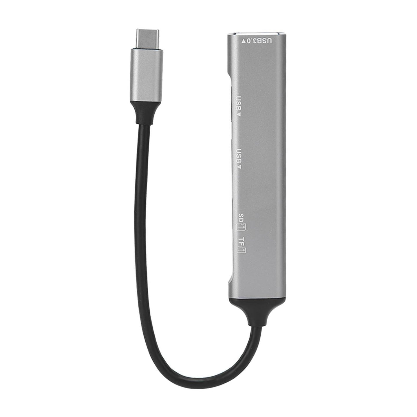 USB C Hub 5 in 1 Plug and Play Type C Hub Metal Electronics Type C Docking Station USB C Adapter for Windows for Linux Black - Gadget Aliens 