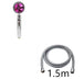Propeller Driven Shower Head With Stop Button And Cotton Filter Turbocharged High Pressure Handheld Shower Nozzle - Gadget Aliens 