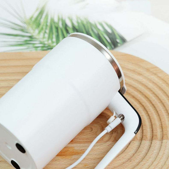 Electric Coffee Mug USB Rechargeable Automatic Magnetic Cup IP67 Waterproof Food-Safe Stainless Steel For Juice Tea Milksha Kitchen Gadgets - Gadget Aliens