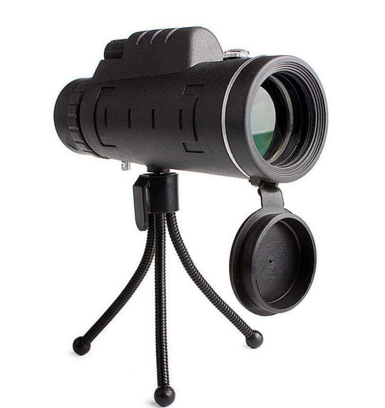Compatible with Apple, Monocular Telescope Zoom Scope with Compass Phone Clip Tripod - Gadget Aliens
