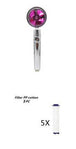 Propeller Driven Shower Head With Stop Button And Cotton Filter Turbocharged High Pressure Handheld Shower Nozzle - Gadget Aliens 