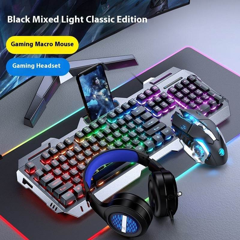 Keyboard Wired Mechanical Feeling Gaming Electronic Sports Desktop Computer Mute - Gadget Aliens
