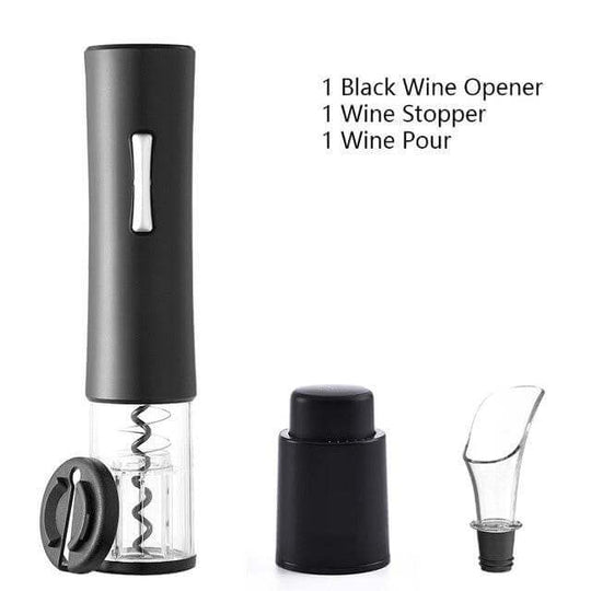 Electric Wine Opener Corkscrew Foil Cutter Set Automatic High-end Bottle Opener For Wine Kitchen Gadgets Can Opener - Gadget Aliens 