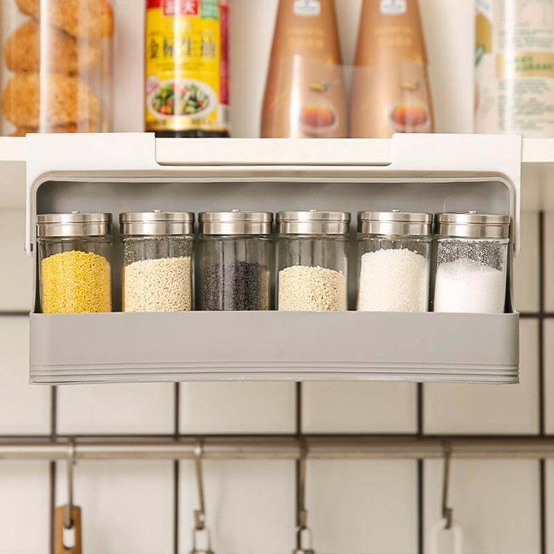 Seasoning Bottle Kitchen Hanging Storage Rack Household Punch-free Kitchen Gadgets - Gadget Aliens