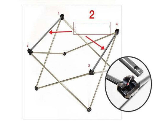 Outdoor camping small folding table aviation light aluminum alloy portable picnic table - Gadget Aliens 