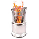 Portable Camping Stove Combo Wood Burning Stainless Steel Stove And Cooking Pot Set For Outdoor Backpacking Fishing Hiking - Gadget Aliens 