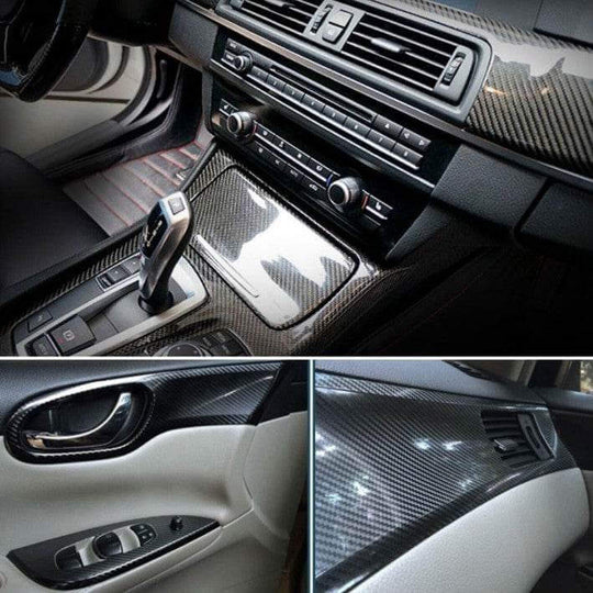 Car Styling Glossy Black 5D Carbon Fiber Vinyl film Car Wrap - Gadget Aliens 