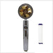 Propeller Driven Shower Head With Stop Button And Cotton Filter Turbocharged High Pressure Handheld Shower Nozzle - Gadget Aliens 