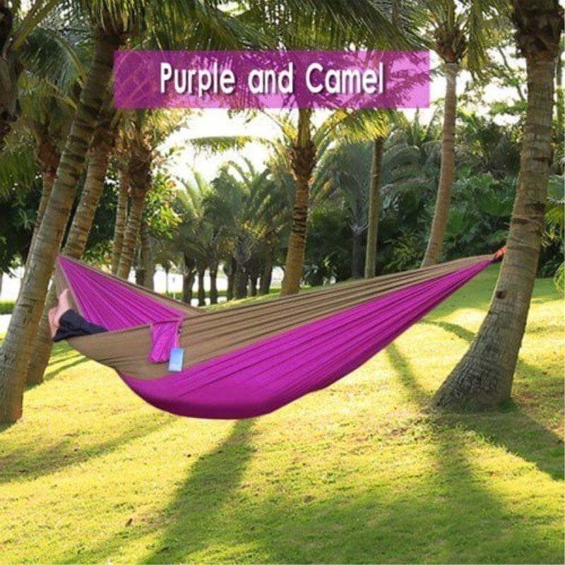 Backpacking Hammock - Portable Nylon Parachute Outdoor Double Hammock - Gadget Aliens