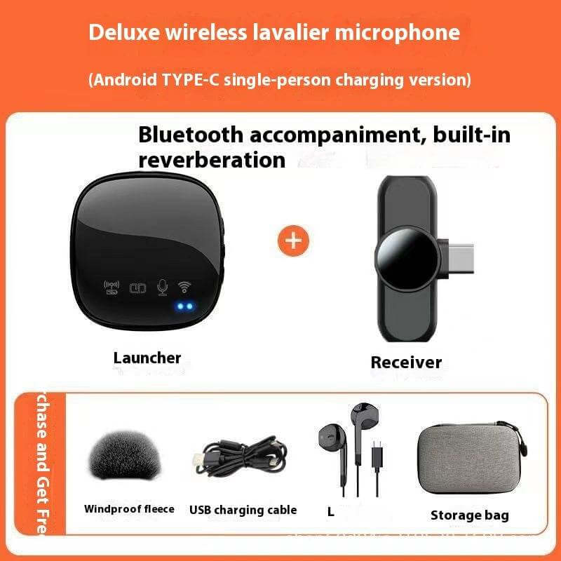 Wireless Microphone Bluetooth Accompaniment Comes With Reverb - Gadget Aliens