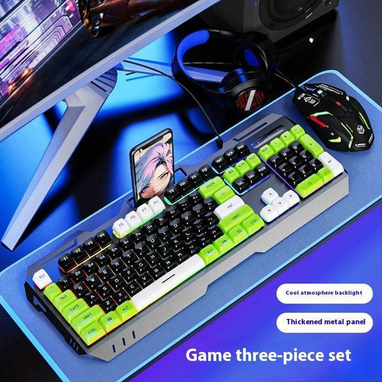Keyboard Wired Mechanical Feeling Gaming Electronic Sports Desktop Computer Mute - Gadget Aliens