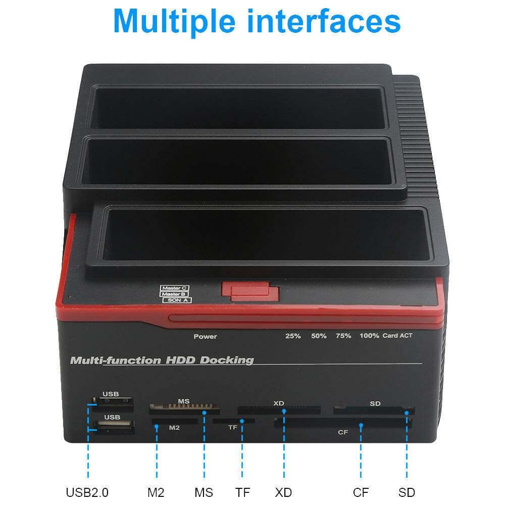 Hard Disk Box Clone Copy Backup Device - Gadget Aliens 