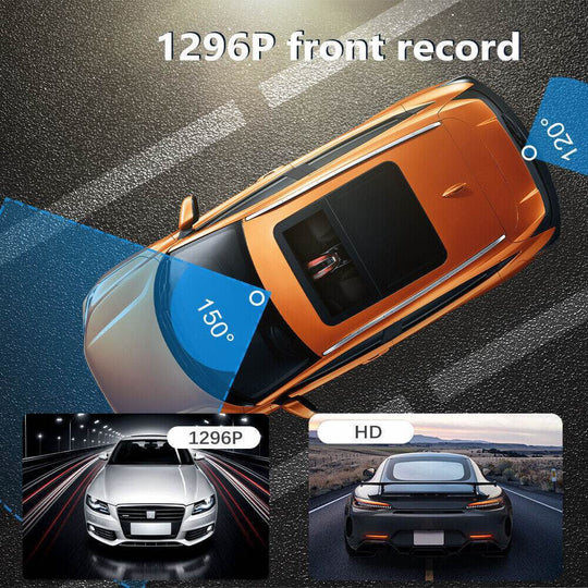 Car Camera Recorder Dual Front And Rear HD 1080P Dash Cam Night Vision - Gadget Aliens 