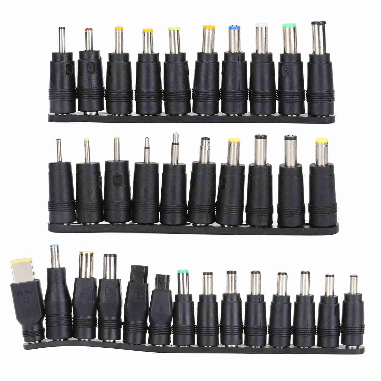 34Pcs DC Power Plugs 5.5mmx2.1mm Universal Laptop Power Connector Adapter Computer Accessories