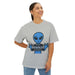 New Earth 0010110 Alien Tee – Unisex Boxy Fit Shirt for Good Vibes & Casual Style