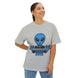 New Earth 0010110 Alien Tee – Unisex Boxy Fit Shirt for Good Vibes & Casual Style